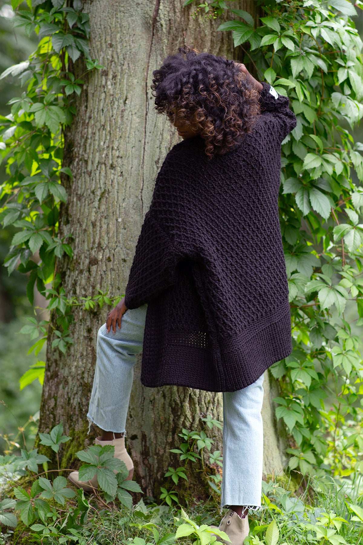 Chunky Knit Kardigan Alpaka / Wolle
