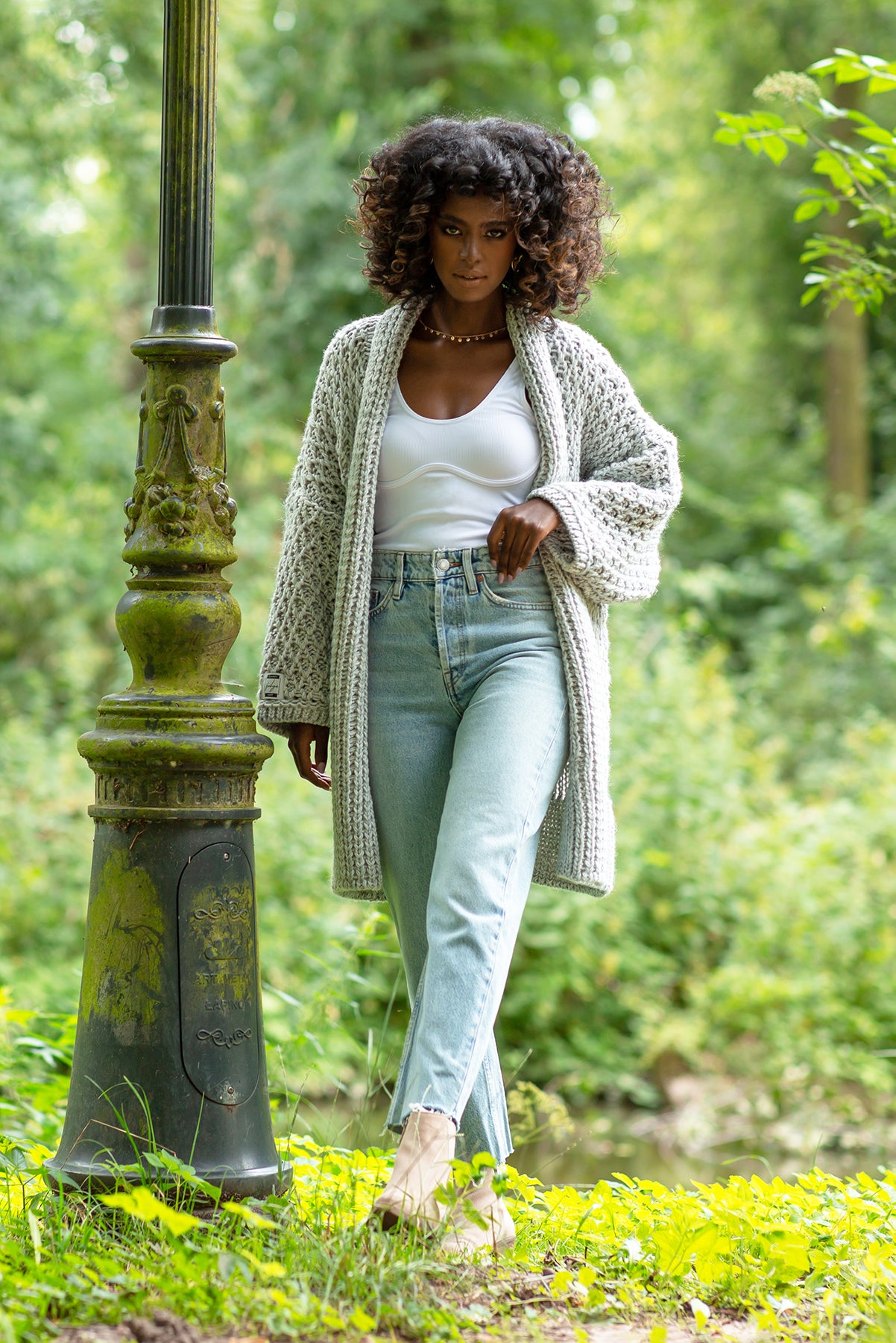 Chunky Knit Kardigan Alpaka / Wolle