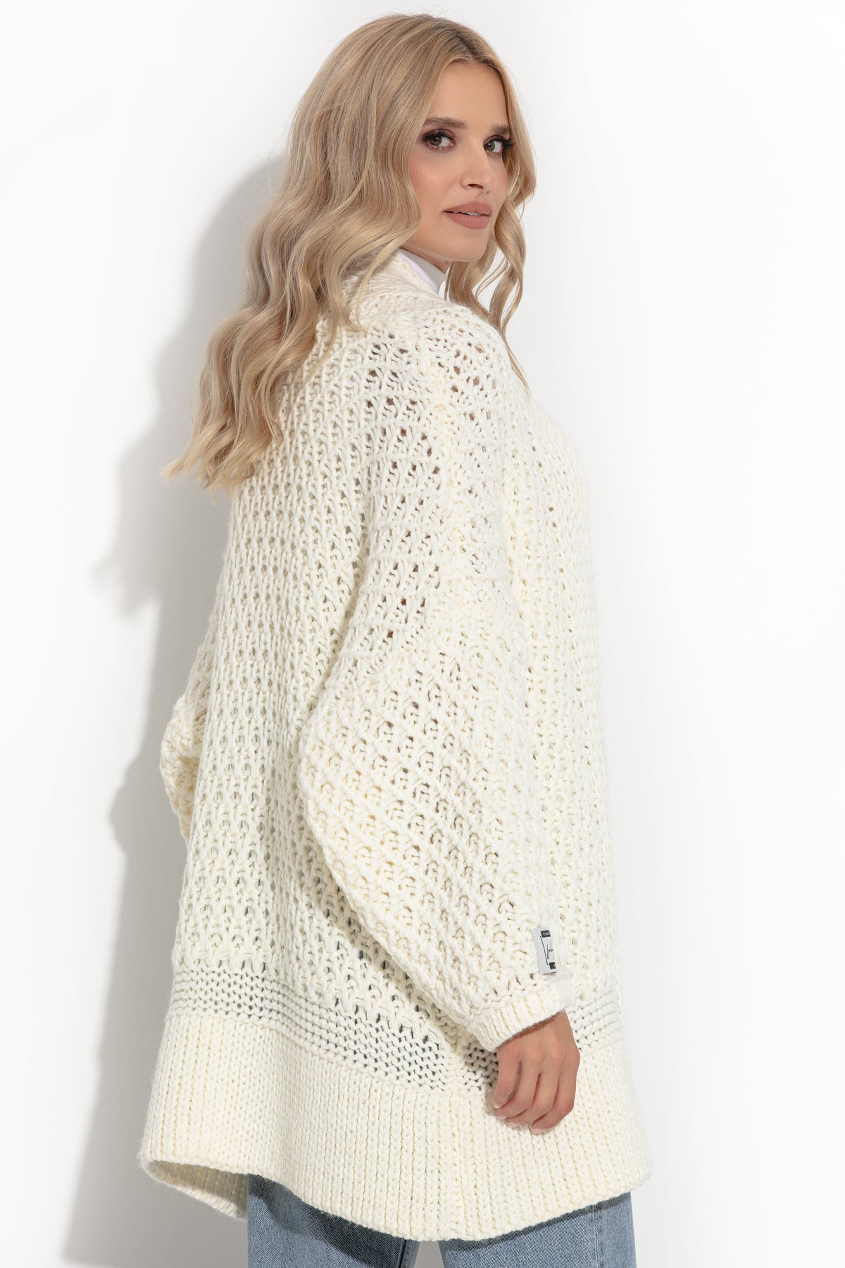 Chunky Knit Kardigan Alpaka / Wolle