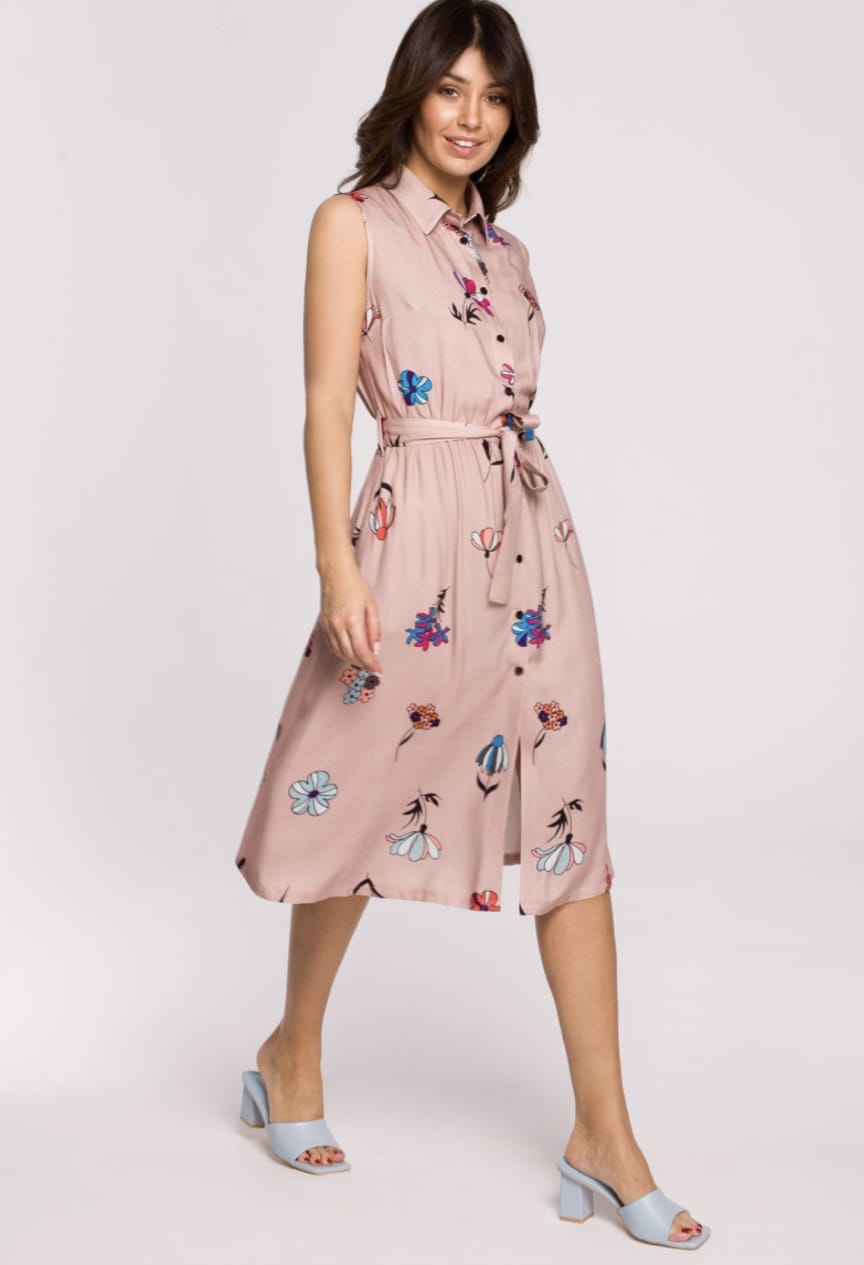 Viskose Midi Kleid