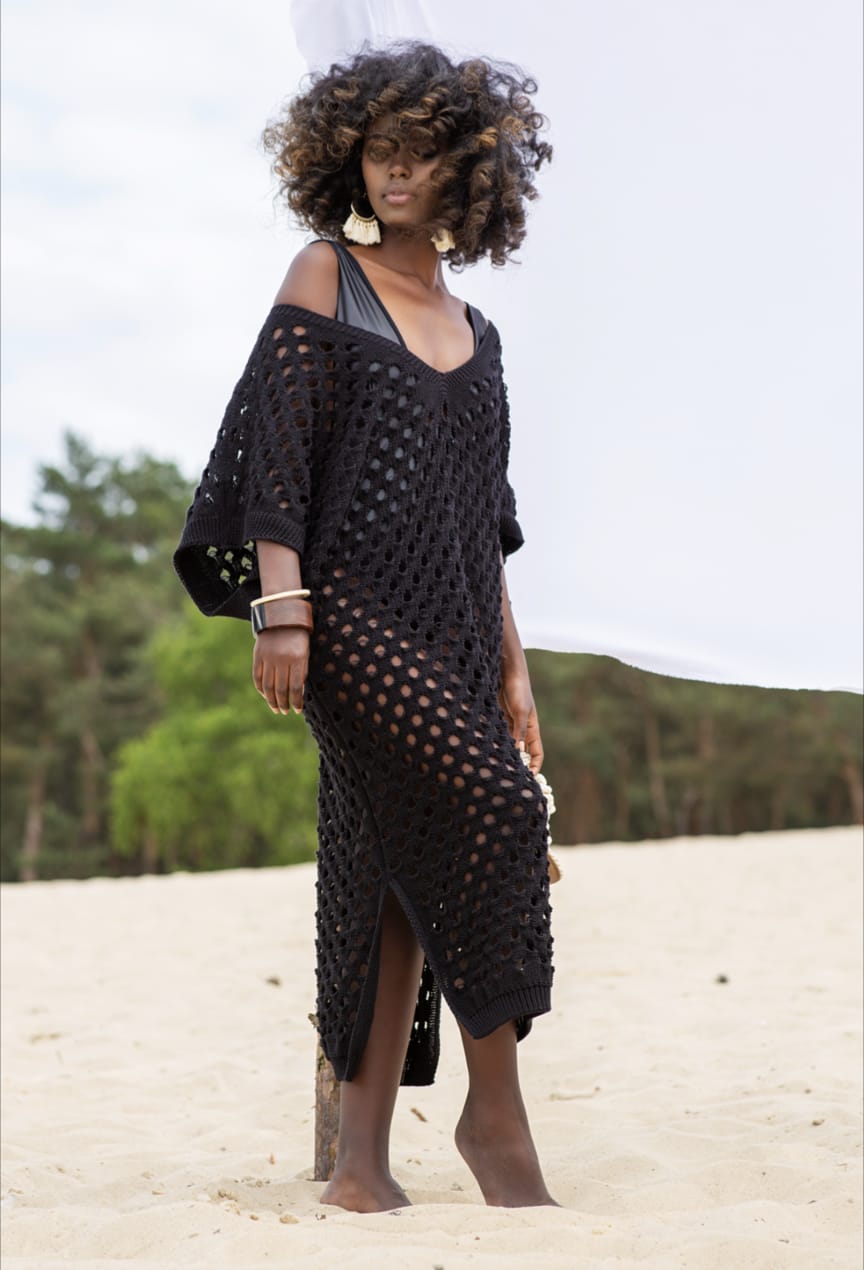 Strand Kleid / Tunika Bamboo Cotton