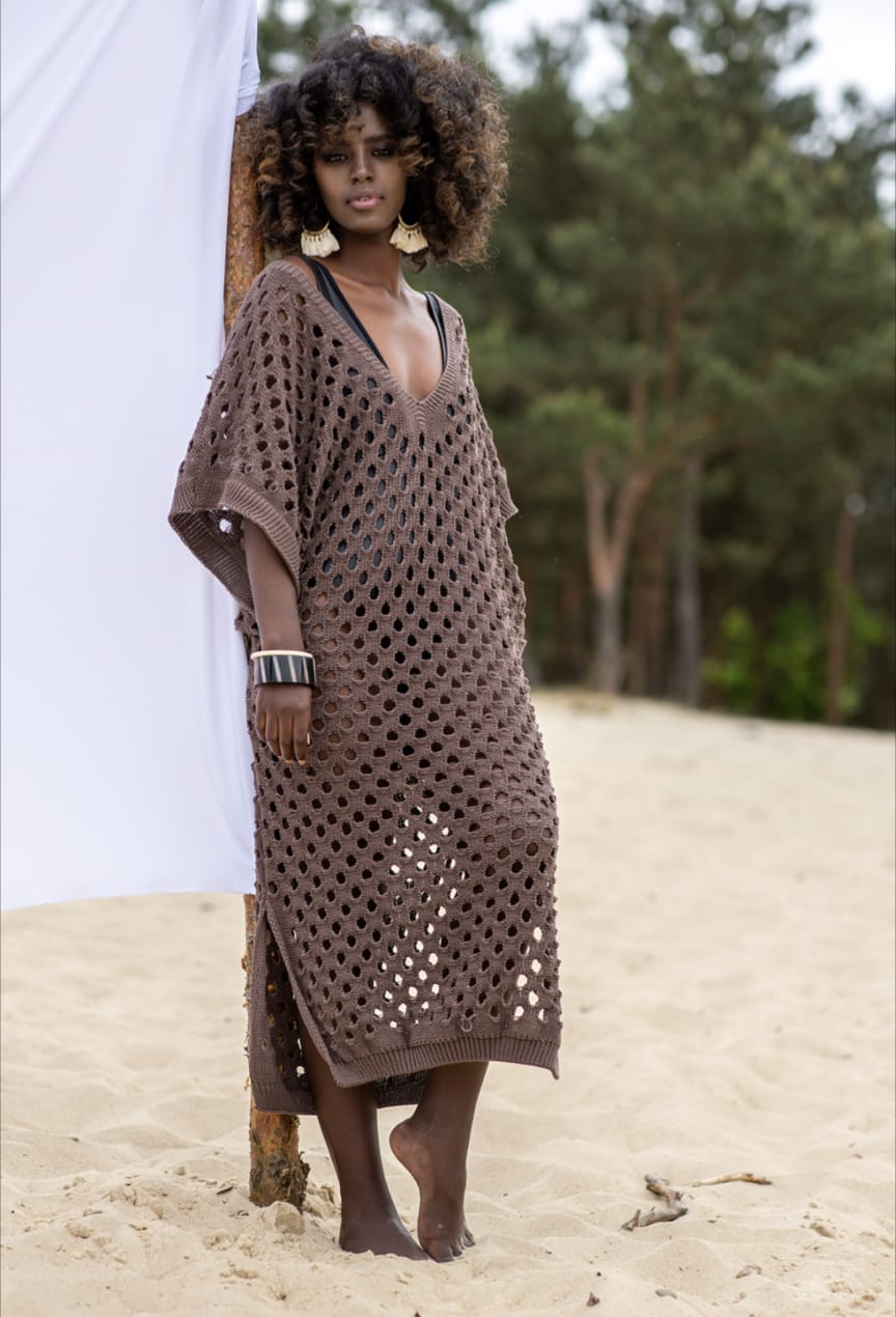 Strand Kleid / Tunika Bamboo Cotton