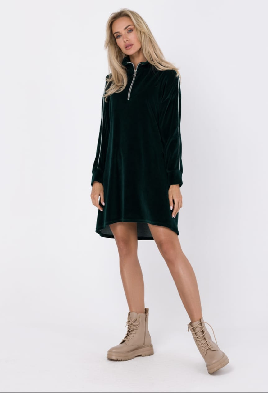 Velour Alltags Kleid MIA