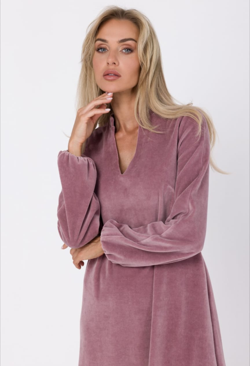 Velours Kleid CASUAL