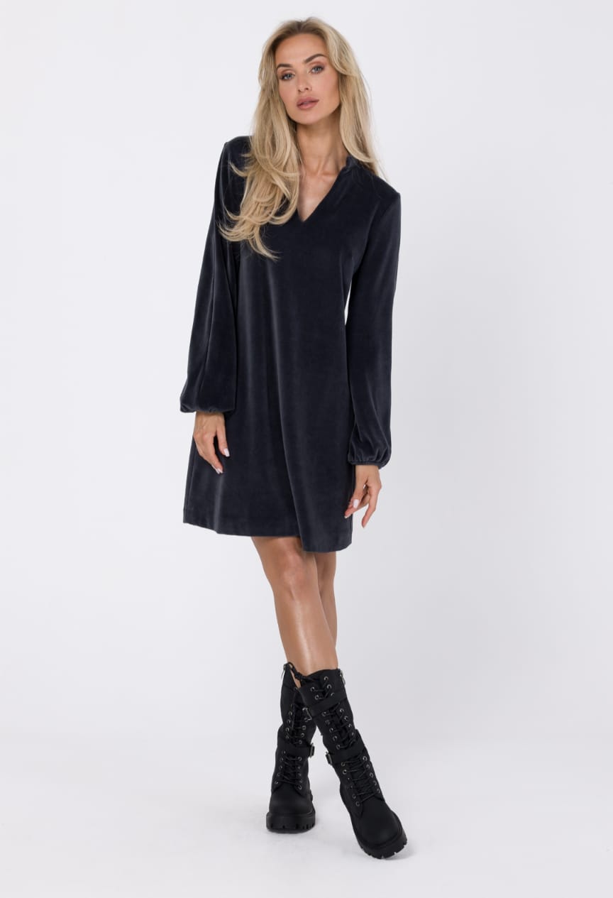 Velours Kleid CASUAL