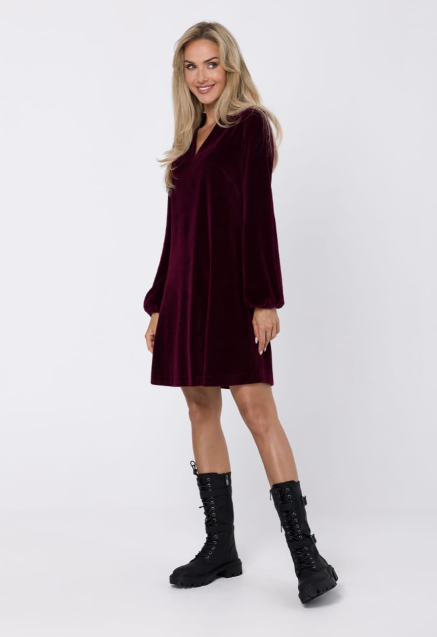Velours Kleid CASUAL