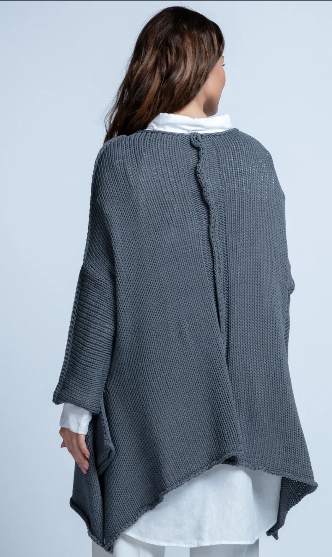 Asymmetrischer Pullover aus Organische Baumwolle